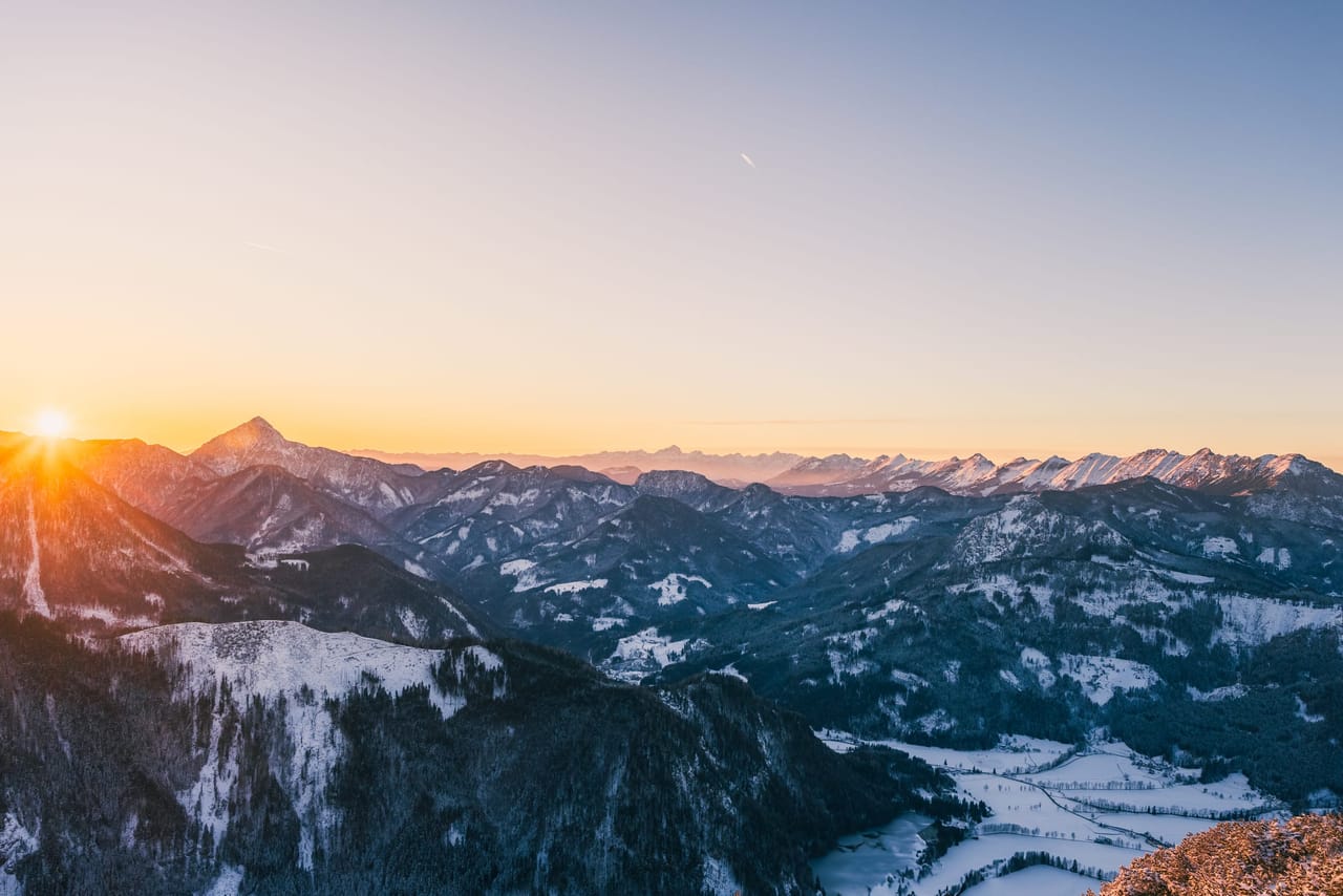 Sunset from Goli Vrh